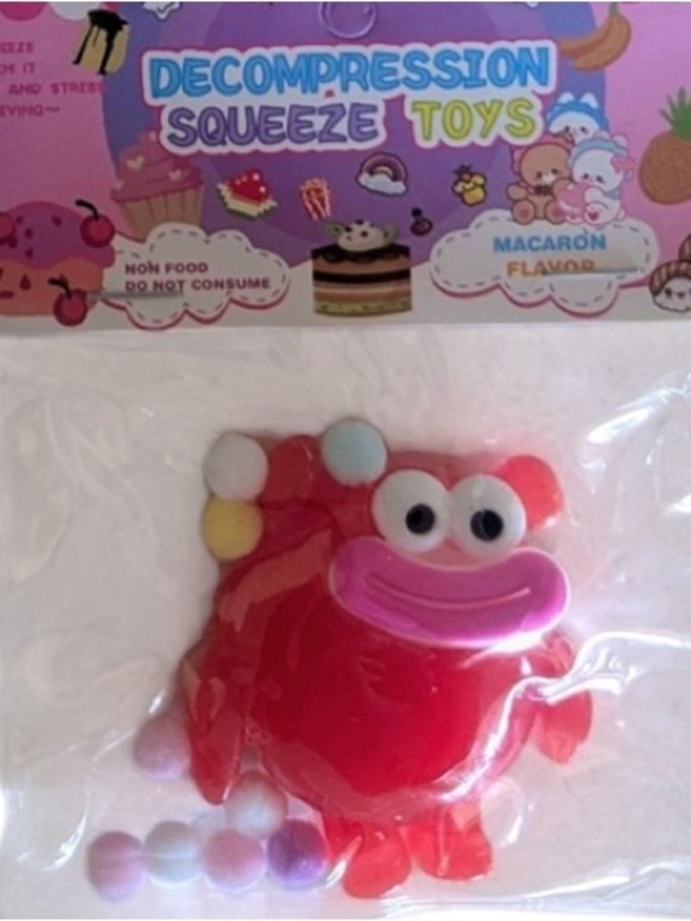 Happy Monster Squishy Toy Set Squeeze Fidget Toys - Set of 4 - Picture 5 of 5